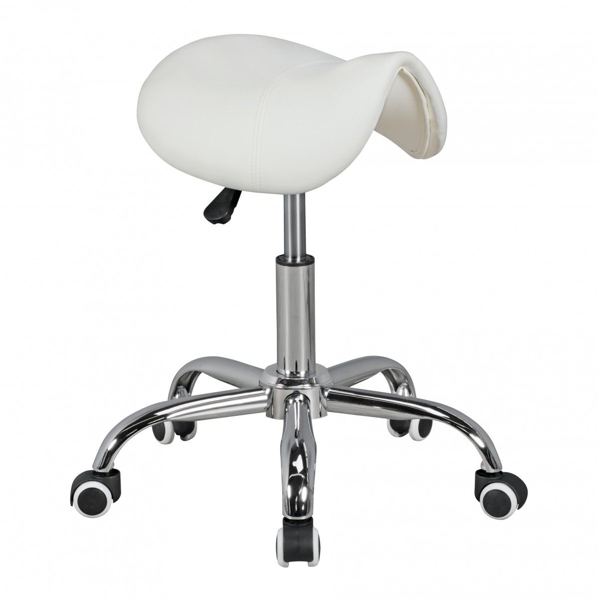 Curve biały taboret esthetician taboret regulowany taboret fryzjer imitacja taboretu taboret obrotowy taboret z kółkami