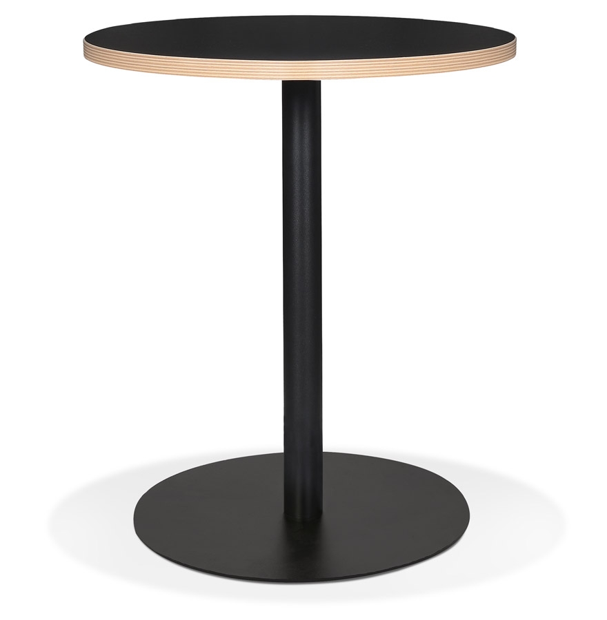 Mały okrągły stół bistro „YOGI” czarny - Ø 60 cm