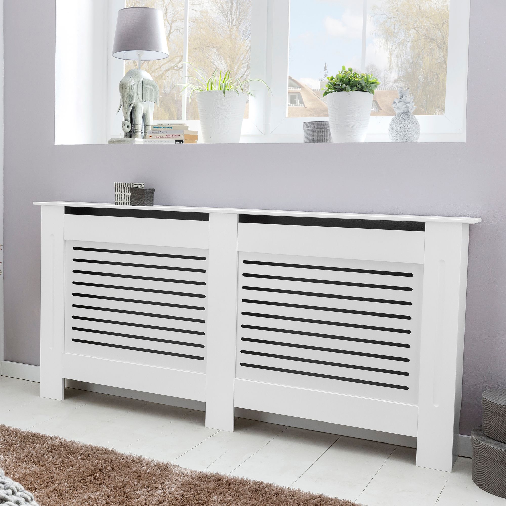 Design osłona chłodnicy wl5.744 biała matowa lakierowana 78x82x19 cm