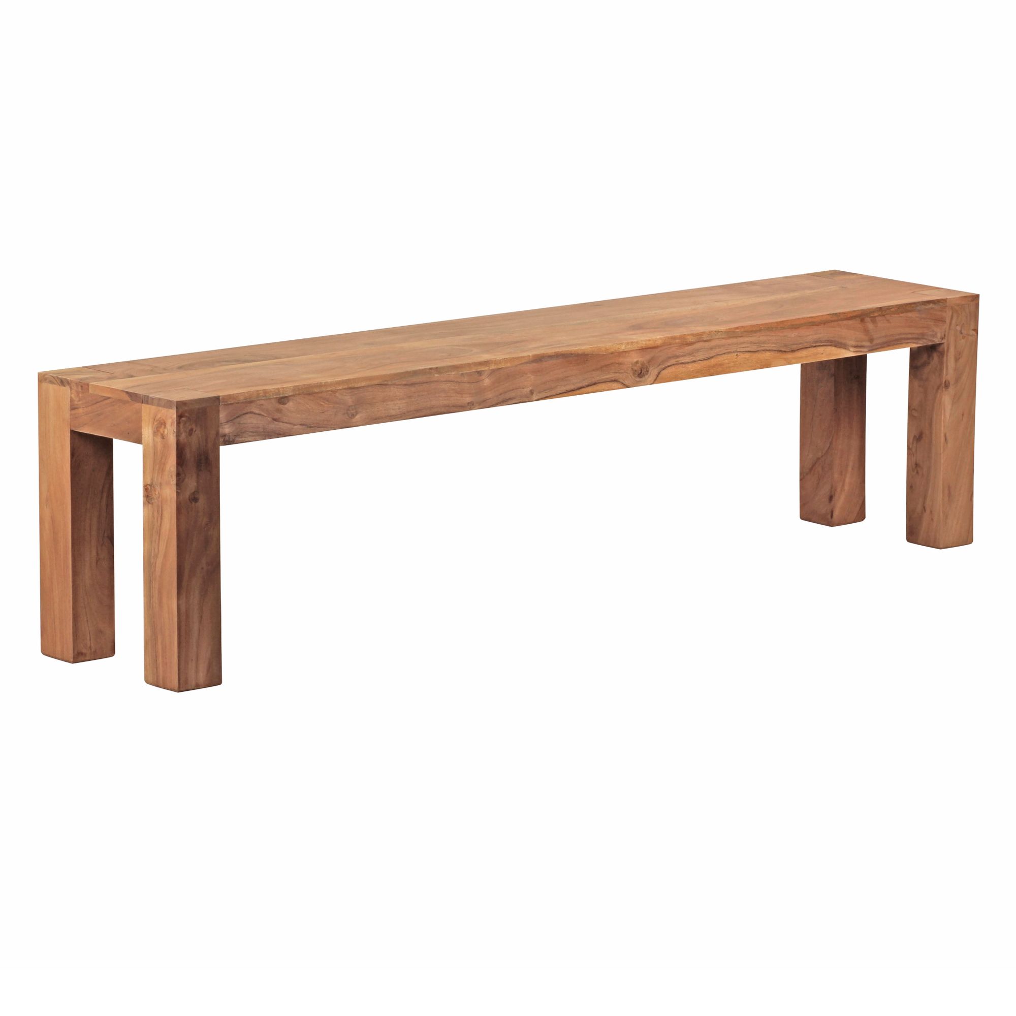 Litego drewna akacja 180 x 45 x 35 cm drewniana ławka produkt naturalny ławka kuchenna w stylu wiejskim