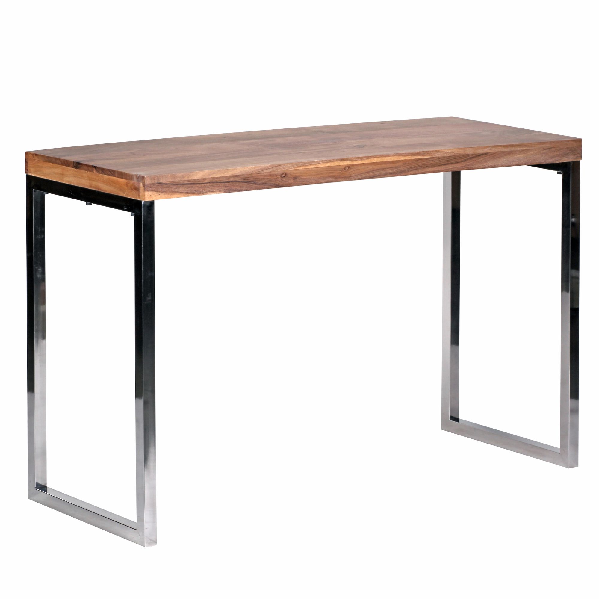 Stół konsolowy guna konsola z litego drewna akacjowego z metalowymi nogami biurko 120 x 45 cm kredens w stylu wiejskim