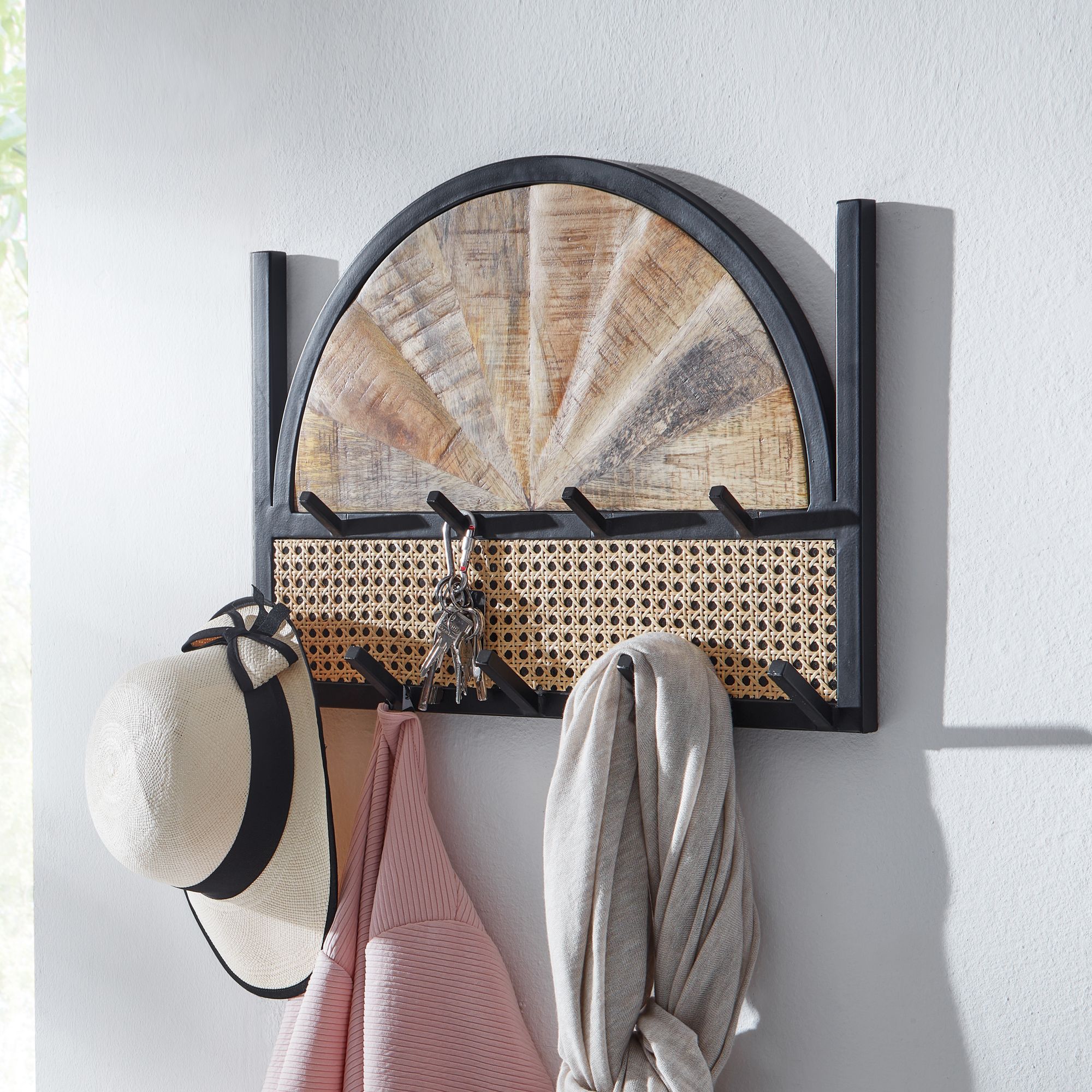 Szafa mango lite drewno / rattan 53x40x7,5 cm designerska szafa do przedpokoju