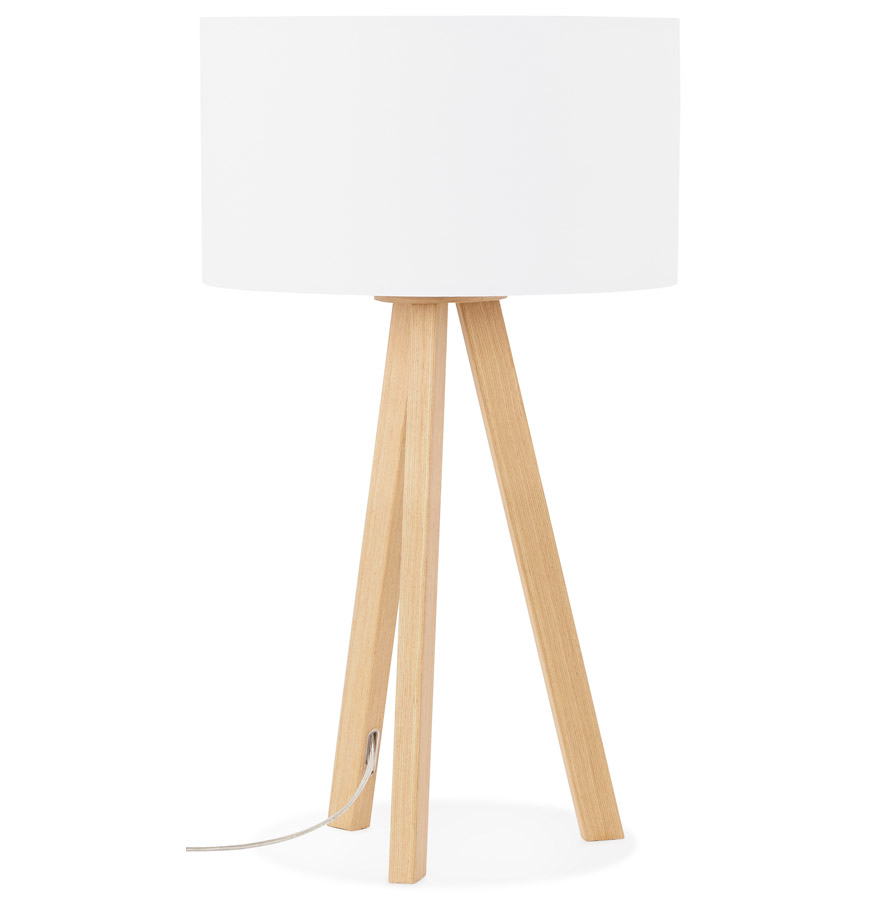 Alterego Lampa stołowa SPRING Frame Kolor Naturalny Kolor Biały
