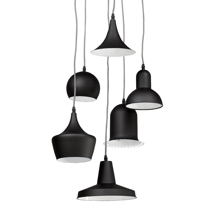 Alterego pendant light PIGAL colour black