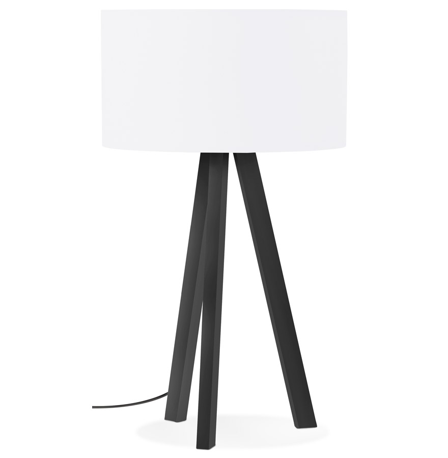 Lampa stołowa Alterego SPRING MINI rama kolor czarny kolor biały