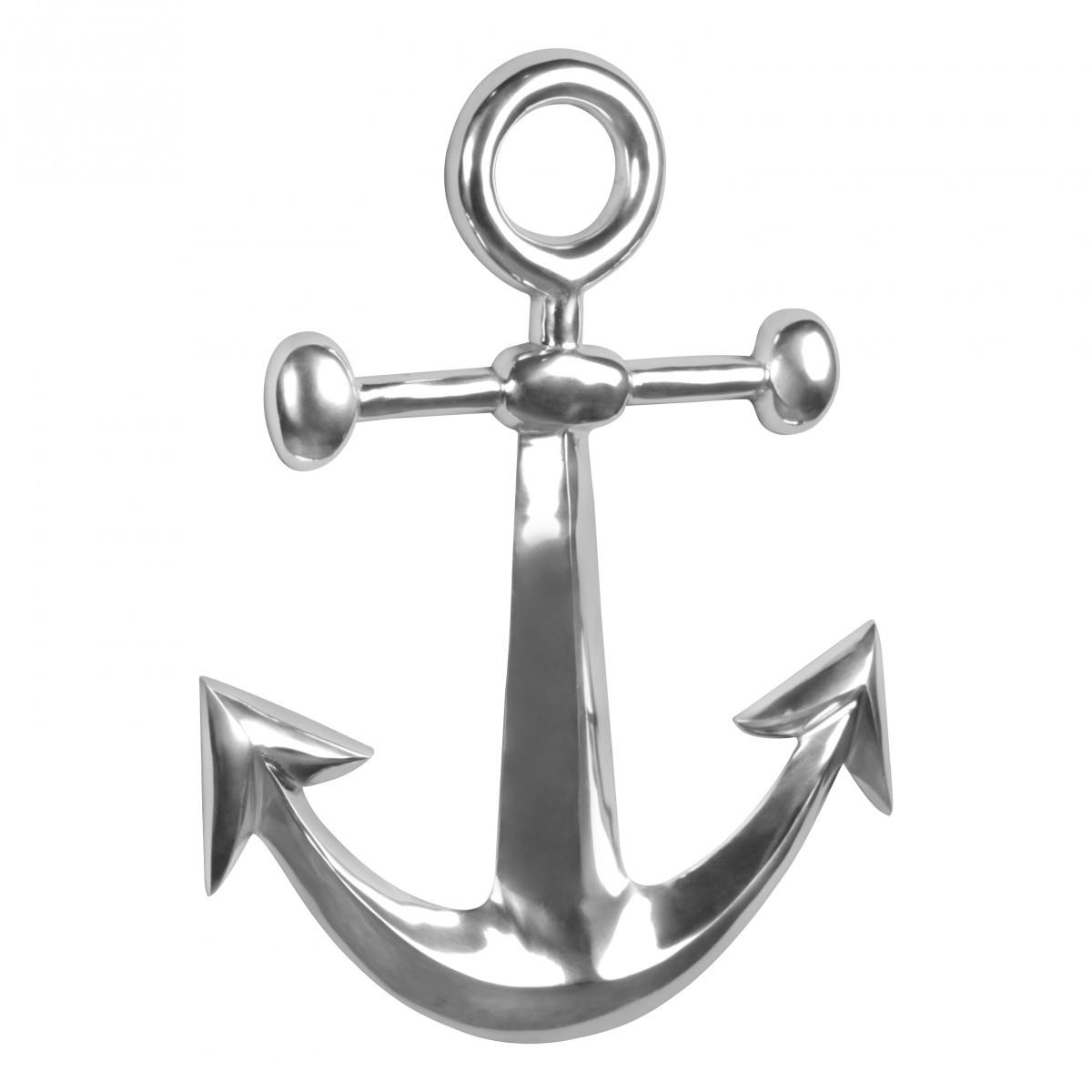 Anchor polerowane aluminium 62,5 cm rzeźba rzeźby duża alu indywidualnie nowoczesna xxl maritime
