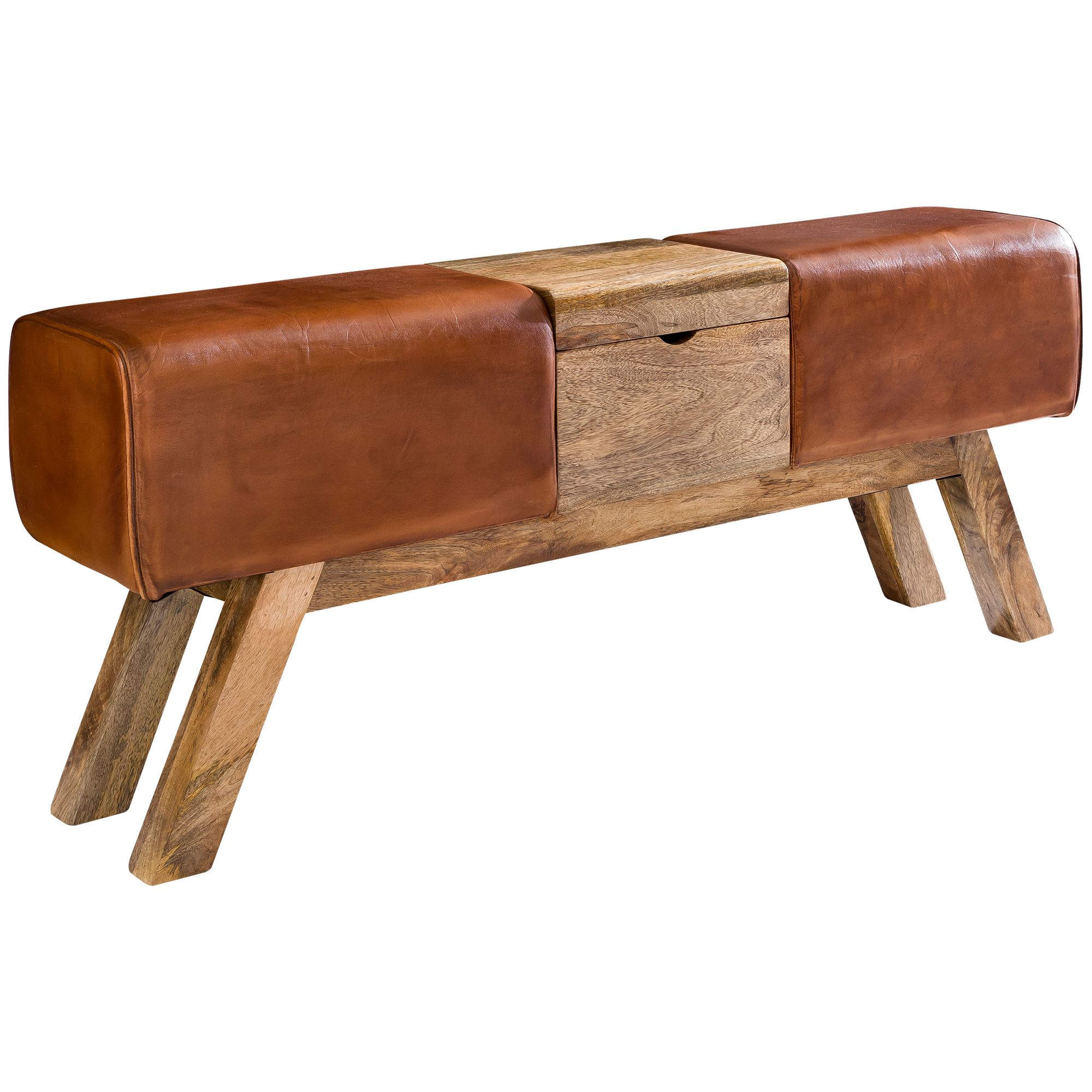 Design box brązowy schowek 120 x 29 x 53 cm komoda