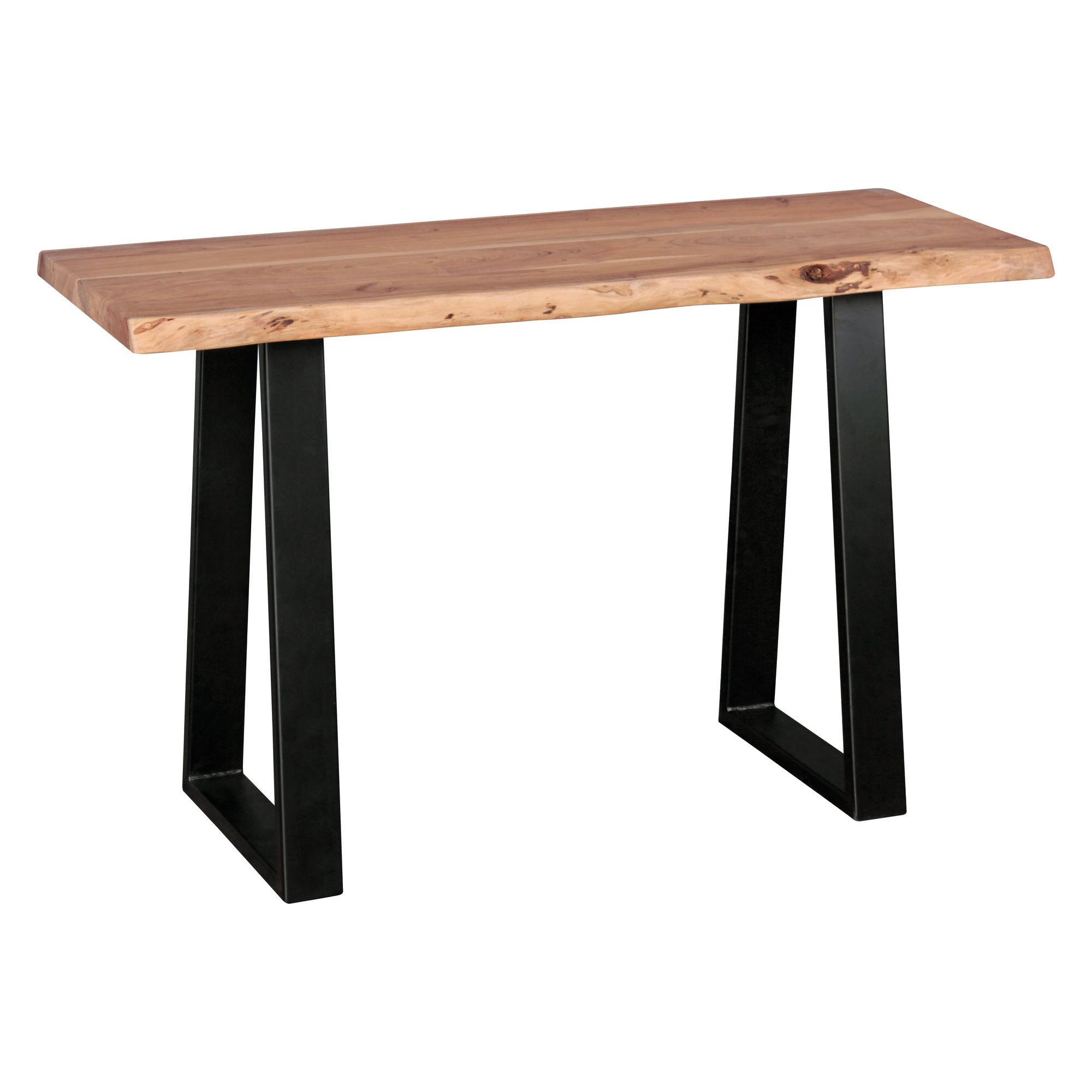 Stolik na konsolę konsola z litego drewna acacia secretary 120 x 45 cm wane desk rustykalny opatrunek