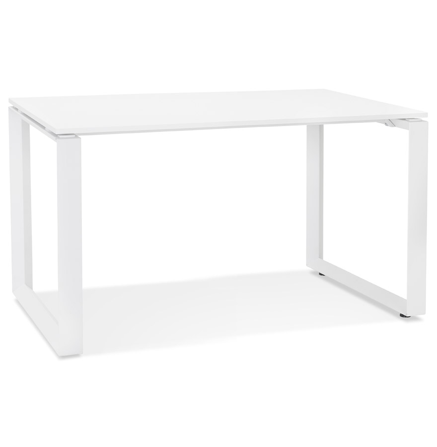 Alterego Biurko BAKUS 120x60 cm Ramka Kolor Biały Blat Biały