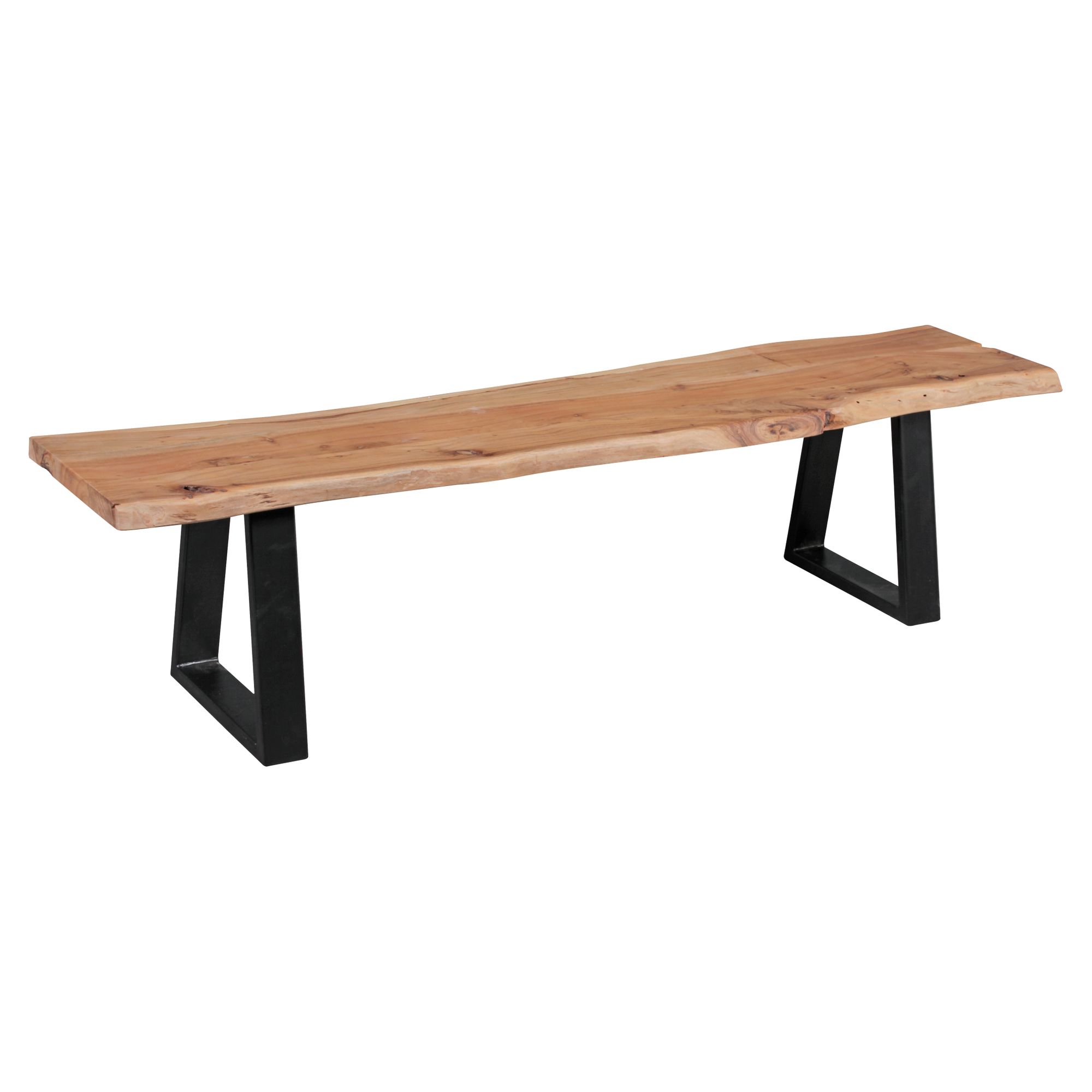 Ława do jadalni ława z litego drewna akacja 180 x 40 cm ława do jadalni ławka kuchenna z naturalnego drewna ławka drewniana rustykalna solidna