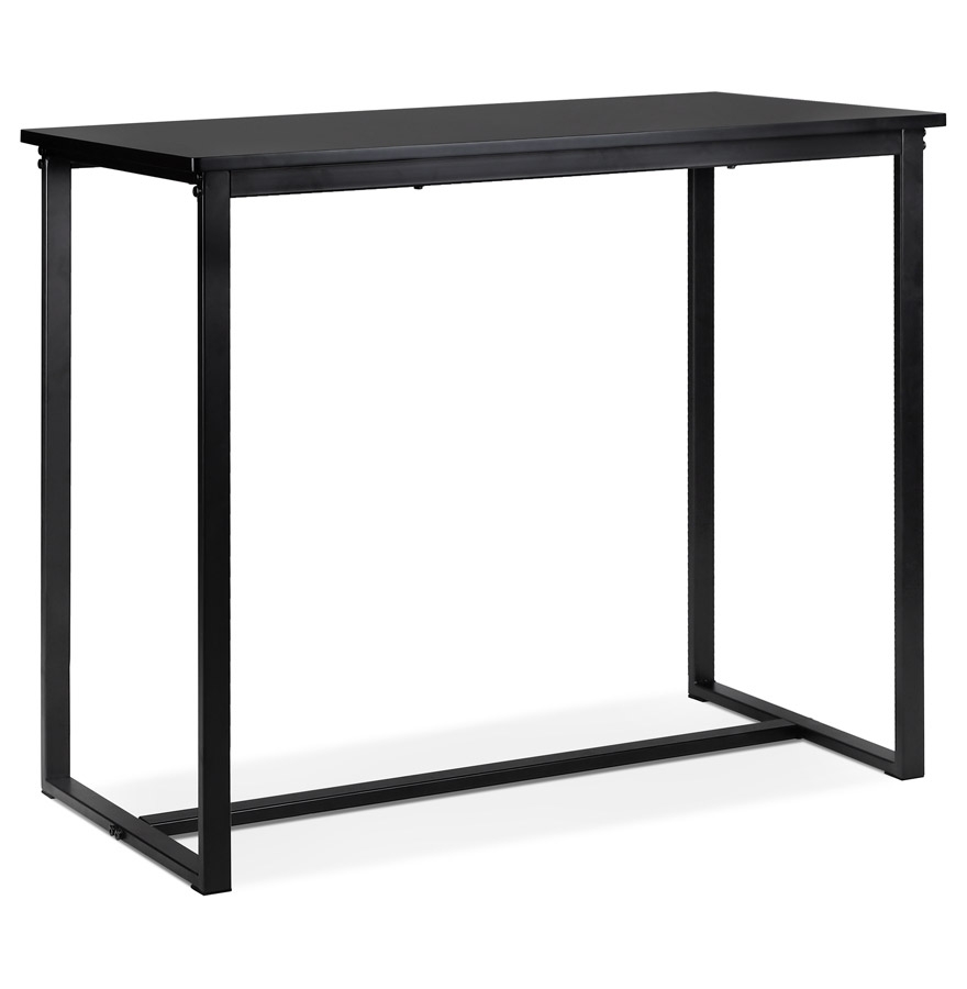 'MINERVA' high table in wood and black metal - 120x60 cm