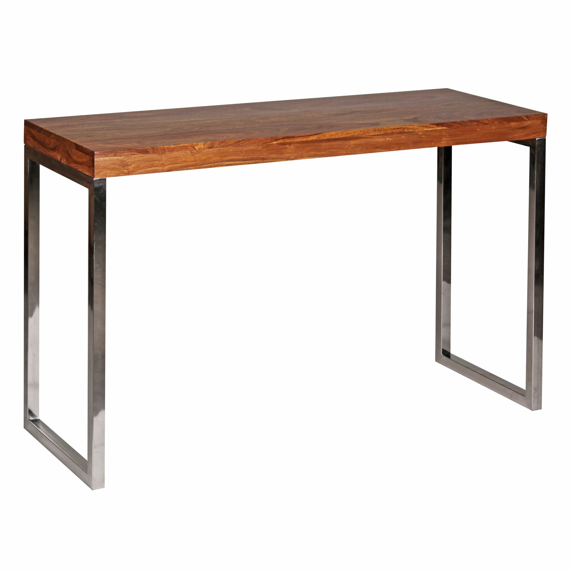 Stół konsolowy guna konsola sheesham z litego drewna z metalowymi nogami biurko 120x45 cm kredens w stylu wiejskim nowoczesny kredens z litego drewna naturalny stół pc stół sekretarzyk przedpokój