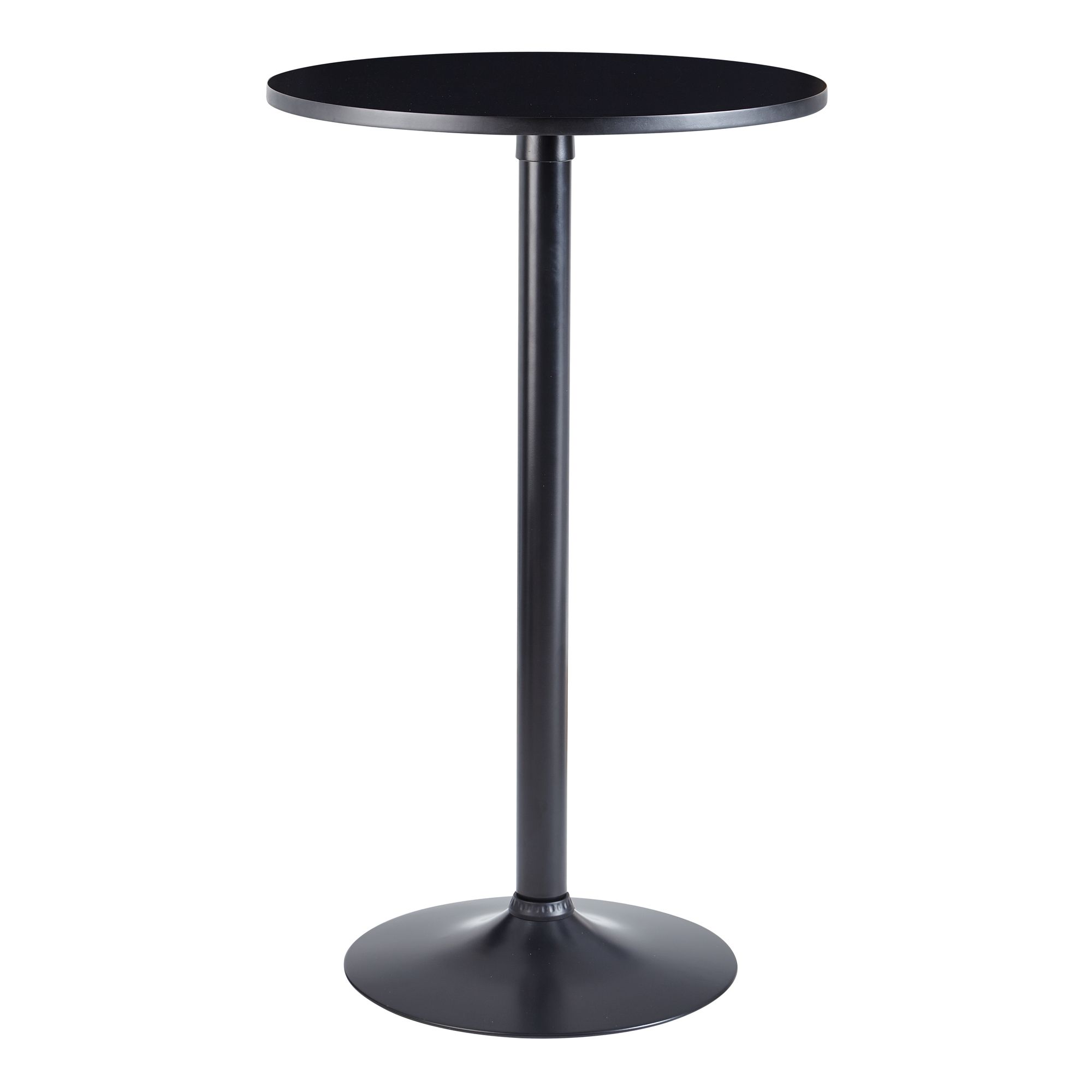 Design  czarny stół  ø 60 cm metal / drewno