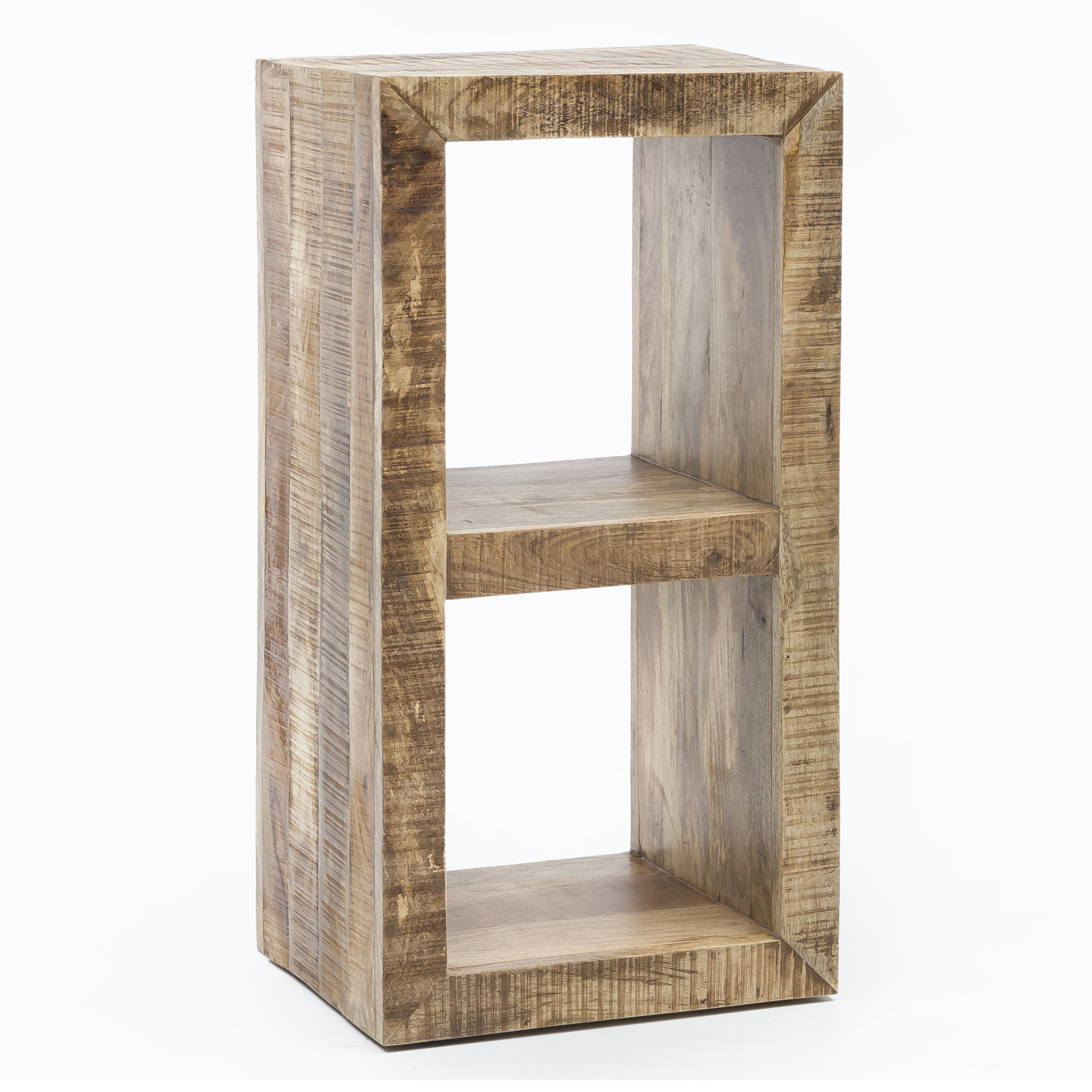 Mieszkaniowa rustica z litego drewna mango 90 x 45 x 35 cm 2 podłogi zaprojektowane z drewna półkowego